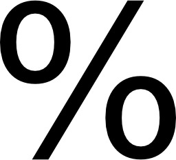 Logo de pourcentage. Source : http://data.abuledu.org/URI/503fc9fe-logo-de-pourcentage