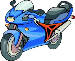 Motocyclette bleue. Source : http://data.abuledu.org/URI/504a1f4e-motocyclette-bleue