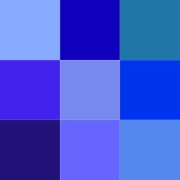 Nuances de bleu. Source : http://data.abuledu.org/URI/50c4ee72-nuances-de-bleu