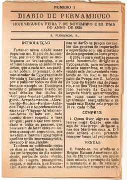 Page du journal du 7 novembre 1825. Source : http://data.abuledu.org/URI/5358faa4-page-du-journal-du-7-novembre-1825