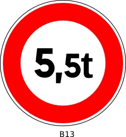 Panneau routier b13. Source : http://data.abuledu.org/URI/51a20a36--panneau-routier-b13