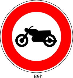 Panneau routier B9h. Source : http://data.abuledu.org/URI/51a123d7--panneau-routier-b9h
