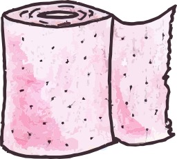 Papier toilette rose. Source : http://data.abuledu.org/URI/5048f738-papier-toilette-rose