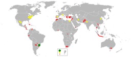 Pays producteurs d'orange en 2005. Source : http://data.abuledu.org/URI/51def9f8-pays-producteurs-d-orange-en-2005