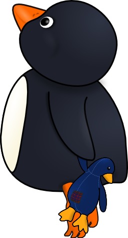 Pingouin et sa poupée. Source : http://data.abuledu.org/URI/54350714-pingouin-et-sa-poupee