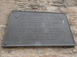 Plaque UNESCO du Mont Saint-Michel. Source : http://data.abuledu.org/URI/54a88321-plaque-unesco-du-mont-saint-michel