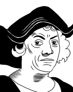 Portrait de Christophe Colomb. Source : http://data.abuledu.org/URI/55a38988-portrait-de-christophe-colomb