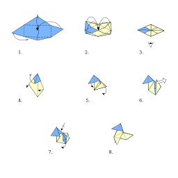 Poule en origami. Source : http://data.abuledu.org/URI/518ff09c-poule-en-origami