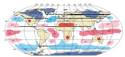 Répartition des cinq types de masses d'air. Source : http://data.abuledu.org/URI/518bf7cb-repartition-des-cinq-types-de-masses-d-air