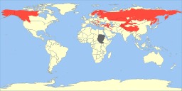 Répartition mondiale de l'ours brun. Source : http://data.abuledu.org/URI/5139010f-repartition-mondiale-de-l-ours-brun