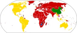 Répartition mondiale des panneaux de dangers. Source : http://data.abuledu.org/URI/51378d96-repartition-mondiale-des-panneaux-de-dangers