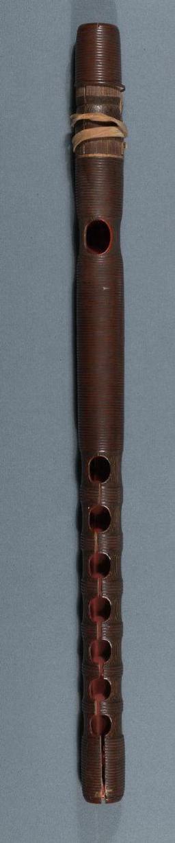 Ryuteki, flûte traversière japonaise. Source : http://data.abuledu.org/URI/53315eca-ryuteki