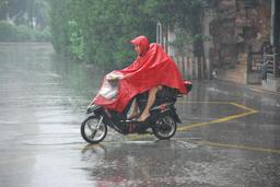 Scooter chinois sous la pluie. Source : http://data.abuledu.org/URI/58e6bbda-scooter-chinois-sous-la-pluie