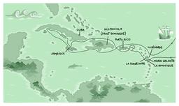 Second voyage de Christophe Colomb. Source : http://data.abuledu.org/URI/55a388bd-second-voyage-de-christophe-colomb