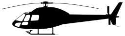 Silhouette d'hélcoptère. Source : http://data.abuledu.org/URI/51afa765-silhouette-d-helcoptere
