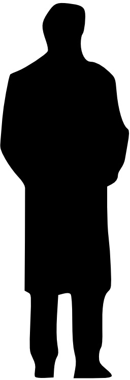 Silhouette d'homme en pardessus. Source : http://data.abuledu.org/URI/504909da-silhouette-d-homme-en-pardessus