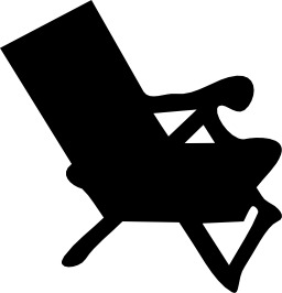 Silhouette de fauteuil de plage. Source : http://data.abuledu.org/URI/5404d587-silhouette-de-fauteuil-de-plage