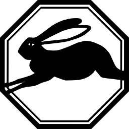 Silhouette de lapin courant. Source : http://data.abuledu.org/URI/52ed86ce-silhouette-de-lapin-courant