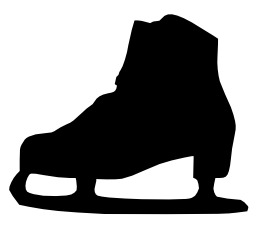 Silhouette de patin à glace. Source : http://data.abuledu.org/URI/514e334e-silhouette-de-patin-a-glace