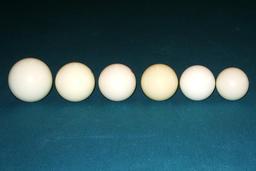 Six boules de billard. Source : http://data.abuledu.org/URI/51d95659-six-boules-de-billard