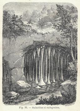 Stalactites et stalagmites. Source : http://data.abuledu.org/URI/591ab2df-stalactites-et-stalagmites