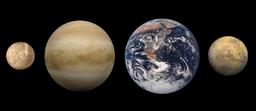 Taille de quatre planètes. Source : http://data.abuledu.org/URI/50e34f31-taille-de-quatre-planetes