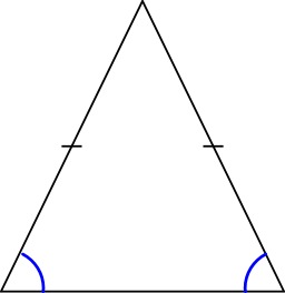 Triangle isocele. Source : http://data.abuledu.org/URI/5180c6c3-triangle-isocele