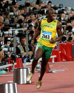 Usain Bolt aux Jeux Olympiques 2008. Source : http://data.abuledu.org/URI/534711f1-usain-bolt-aux-jeux-olympiques-2008