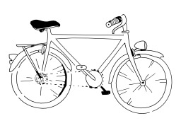 Vélo - Bicyclette. Source : http://data.abuledu.org/URI/5027d6c0-velo-bicyclette
