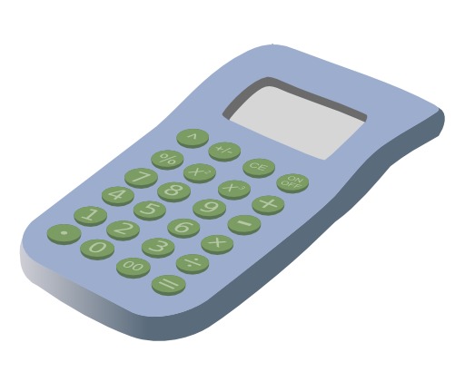 Clipart de calculatrice de base.