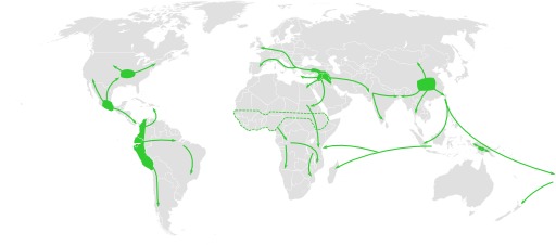 Cartographie de l'expansion de l'agriculture préhistorique