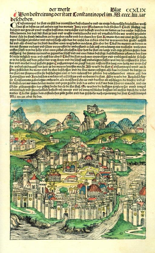 La ville de Constantinople au XVème siècle