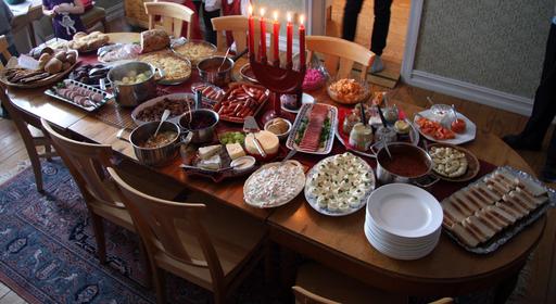 Table de Noël en Suède