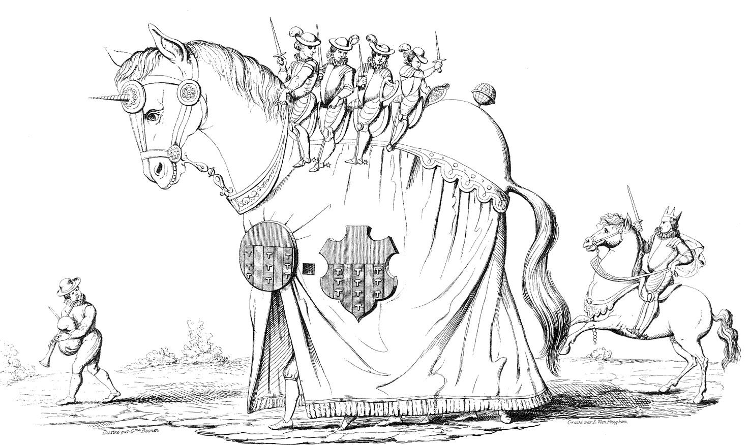 Le cheval Bayard de Louvain en 1594